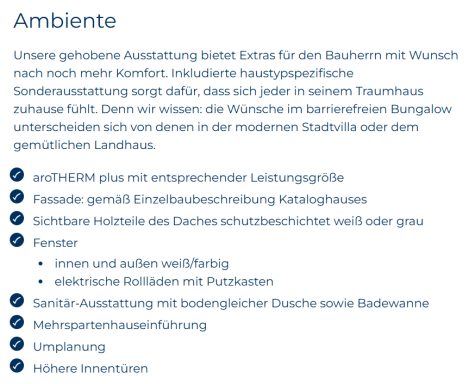 Ausstattung Ambient